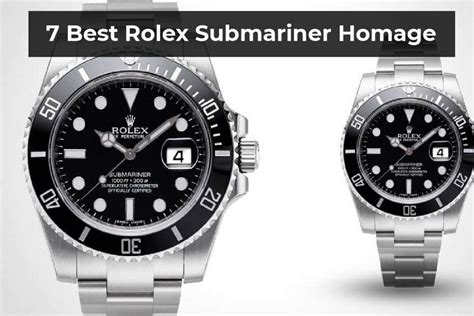 homage rolex submariner|rolex homage watches under 300.